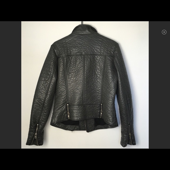 Mavi Charcoal Grey Vegan Leather Jacket - Picture 10 of 13